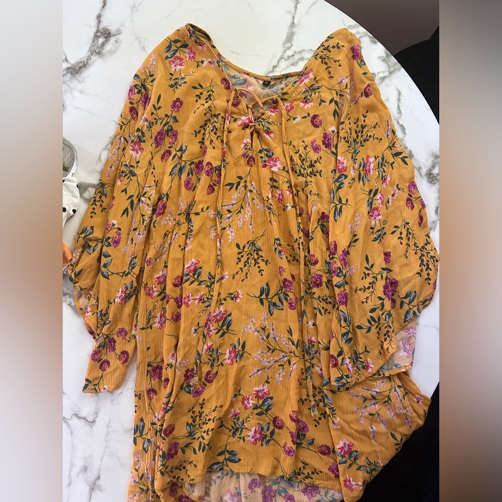 Floral print dress